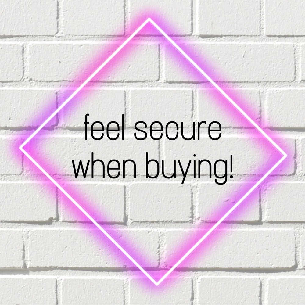 feel secure shopping with me!